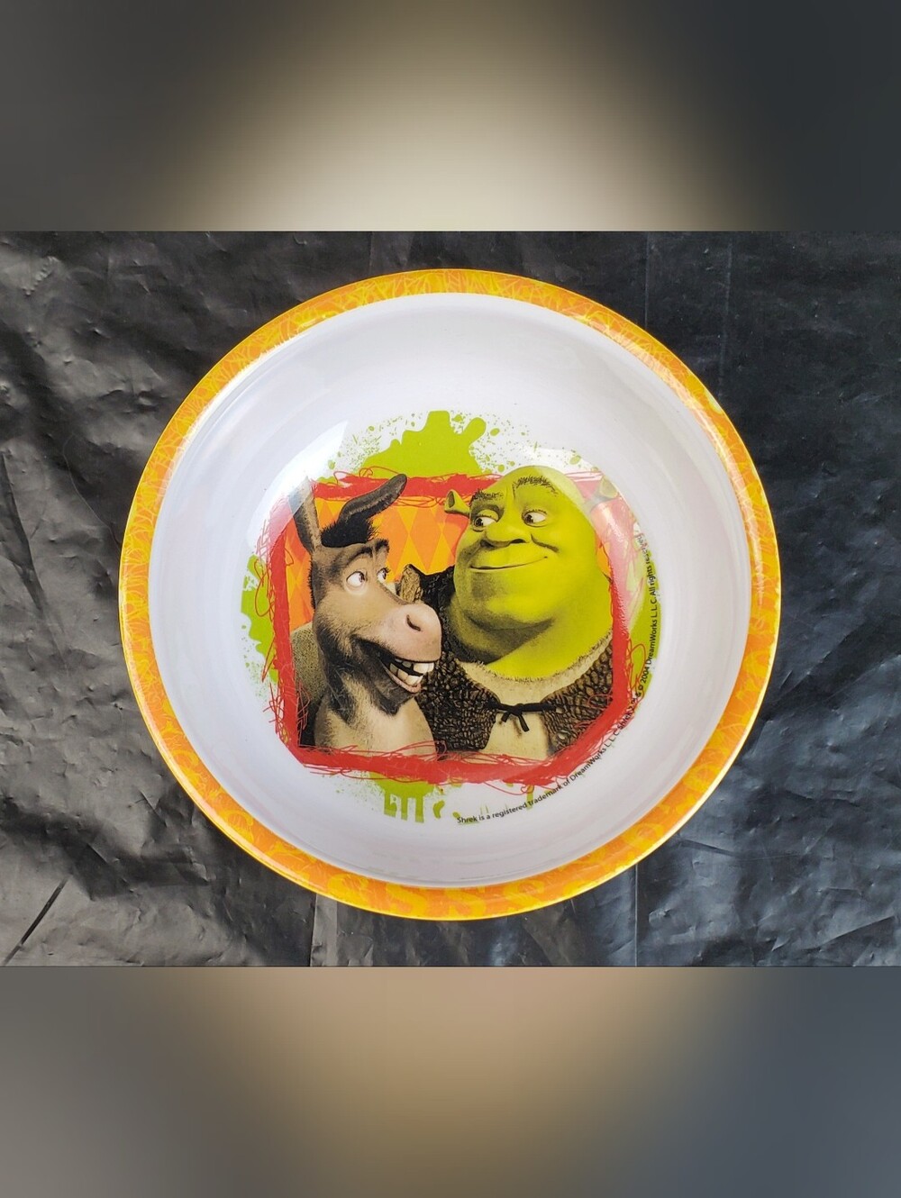 Zak Designs Vintage 2004 Dreamworks Shrek Donkey Children's Bowl - EUC